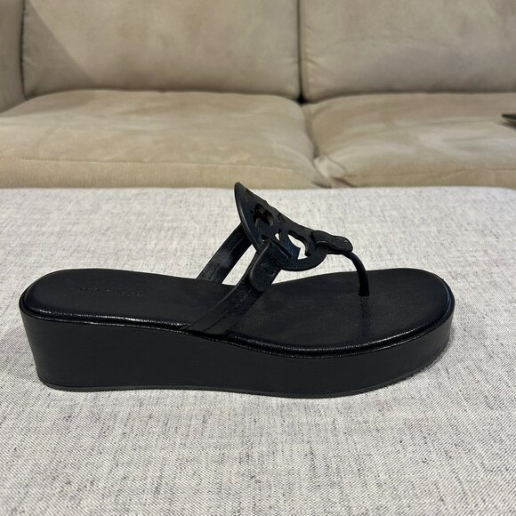 Tory Burch Miller Wedge Sandal - Picture 2 of 9